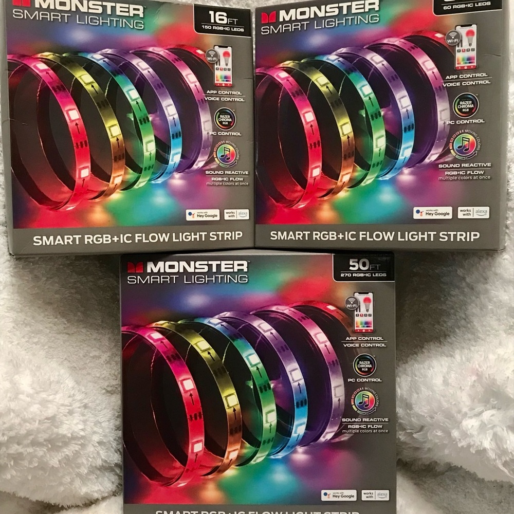 Bundle of 3 - Smart RGB+IC Flow Light Strips